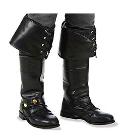 Kangaroos Deluxe Black Pirate Vinyl Boot Covers Boot Tops Halloween Medieval  | eBay Santa Costumes, Medieval Costumes, Black Pirate, Pirate Costumes, Pirate Boots, Boot Covers, Santa Suits, Halloween Scary, Faux Leather Boots