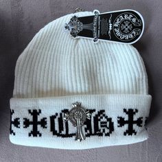 Chrome Hearts X Comme De Garcons Beanie Brand New 10/10 Flawless Condition Rare And Clean Piece Jewelry For Men Aesthetic, Chrome Hearts Beanie, Customized Beanies, Chrome Hearts Outfit, Street Wear Brands, Chrome Hearts Aesthetic, Chrome Hearts Fashion, Baddie Pfp Pink, Streetwear Beanie