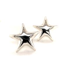 Tiffany & Co Estate Omega Back Star Earrings Sterling Silver 18.9 Grams TIF92 (No Piercing) These elegant Authentic Tiffany & Co star earrings have a weight of 18.9 Grams. TRUSTED SELLER SINCE 2002 PLEASE SEE OUR HUNDREDS OF POSITIVE FEEDBACKS FROM OUR CLIENTS!! FREE SHIPPING!! DETAILS Metals: Sterling Silver Style: Clip-on Shape: Star Fastening: Omega Back Weight: 18.9 Grams The Tiffany & Co items have a natural patina As they are estate silver pieces. Many clients wish to purchase the items as is and have requested that they not be cleaned. We will be more than happy to gently clean the items before shipment so please let us know. Some of the listed Tiffany & Co items do come with their original box and packaging. If so the pictures of the box are in the listing. If they do not come with Tiffany And Co Earrings, Tahitian Pearl Earrings, Akoya Pearl Earrings, Tiffany Earrings, Pearl And Diamond Earrings, Tourmaline Necklace, Emerald Earrings, Sapphire Earrings, Silver Pieces