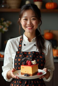 Halloween Dessert Idea with a Woman Chef