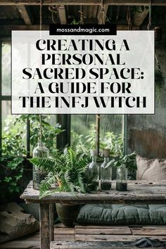 For the INFJ witch, a personal sacred space is more than just a physical area; it’s a sanctuary where you can retreat, recharge, and connect with your inner self and the energies of the universe. As one of the most introspective and intuitive personality types, INFJs are naturally drawn to spaces that reflect their inner world and provide a sense of peace and protection. Infj Witch, Witch Cottage Interior, Intuitive Personality, Light Worker, Witch Room, Cottage Witch, Small Water Features, Witch Cottage, Witch Garden