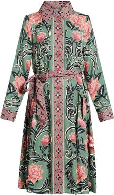 Farm Rio Women's Midi Dress Wardrobe Edit, Floral Print Midi Dress, Green Midi Dress, Mid Dresses, Farm Rio, Exclusive Fashion, Printed Midi Dress, Arabesque, Womens Midi Dresses