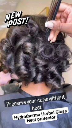 Hair tip. To prevent damage when using heat, be sure not to apply heat to your hair again until your next wash day. Using heat on hair that is not clean will bake dirt into your hair and cause it to burn. This will result in damage / breakage. Preserve those curls ladies without heat and “sleep easy!” 🎥 tiktok misslondonbella . Learn to balance the moisture and protein levels in your hair with Hydratherma Naturals scientifically formulated products. www.HydrathermaNaturals.com Curls Without Heat, Sleep Easy, Wash Day, Natural Hair, Sleep, Heat, Hair