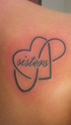 a tattoo with the word sisters on it