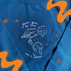 ⭐️We have a 2-5 week processing time on all of our clothing orders ⭐️ This design is inspired by the Folk lore Album by Taylor. This design is on a Blue sweatshirt with white thread, embroidered with the lyrics from the song Seven.  All our sweatshirts are a 50/50 cotton and polyester blend, and are slightly oversized/unisex! ⭐Please note colours vary due to lighting⭐ ⭐Customs for this design are available (allows you to choose the item you want the design on, item colour and thread colour.) Col Taylor Swift Sweatshirt, Taylor Gifts, The Clique, Doctor For Kids, My Best Friend's Birthday, Machine Embroidery Projects, Swag Outfits For Girls, Embroidery Sweatshirt, Best Friend Birthday