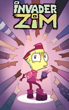 the cover to invade zim, an animated video game that is currently in development