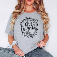 This Cute Thanksgiving Fall Vibes Bella Canvas 3001 T-Shirt would be a fun addition to your wardrobe or a great gift idea for a friend who loves Autumn! SHIRT DETAILS  *Bella Canvas 3001.   *Shirt Sizes are Unisex, please refer to sizing chart in listing photos.  *For Oversized Fit we recommend going 2 sizes up from your normal size.  *Solid Colors are 100% cotton.  *Heather Colors are 52% cotton, 48% polyester.   *Athletic Heather is 90% cotton, 10% polyester.  *Medium Fabric Weight.  *Professional High Quality DTG Print. CARE INSTRUCTIONS  *Turn garment inside out.  *Machine wash cold.  *Tumble dry on low.  *DO NOT iron design.   *DO NOT use bleach.  *Hang for best care. PRODUCTION TIME  *1-3 Business Days (Usually 2) SHIPPING TIME   *USA: 2-5 Business Days  *Everywhere Else: 10-30 Busin Thanksgiving Tshirt Ideas, Family Thanksgiving, Thanksgiving Shirts, Fall Shirts, Fall Thanksgiving, Fabric Weights, Thanksgiving, Favorite Outfit, Adult Outfits