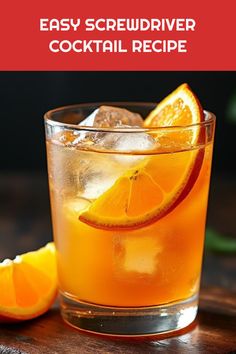 Whip up a delicious Screwdriver cocktail in no time! This refreshing drink mixes vodka and fresh orange juice for the perfect balance of flavors. Perfect for parties or a cozy evening at home, the Screwdriver is a classic that never goes out of style. Serve it tall over ice to keep it chilled while you toast with friends or serve as the highlight of your summer gathering. Explore variations like using freshly squeezed juice or adding a hint of lemon for a twist. Learn how this easy cocktail went from the oil fields to your home bar! Vodka And Orange Juice, Orange Juice Cocktails, Orange Juice And Vodka