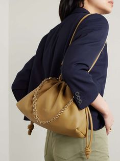 Chunky Gold Chain, Loewe Bag, Drawstring Top, Raffia Bag, Sunglasses Shop, Ski Wear, Clothes Collection, Leather Clutch