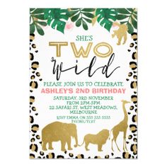 an animal themed birthday party with giraffes and elephants