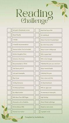 Instagram
template
reading
book
challenge 
reading challenge Freetime Activities, Bullet Journal Ideas Templates, Reading Tracker, Book Challenge, Top Books To Read, Going Viral