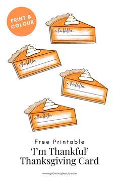 Pie Printable, Thanksgiving Mad Lib, Dinner Table Settings, Thankful Printable, Fall Placemats, Thanksgiving Pie, Gratitude Cards, Thanksgiving Pies, Air Dry Clay Projects