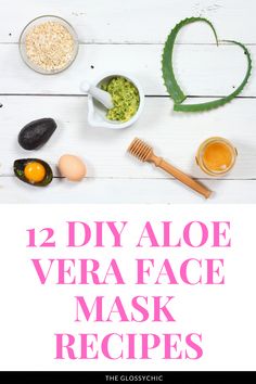 Below are some ingredients you can mix with your aloe vera gel to make your own DIY aloe vera face masks at home. What To Make With Aloe Vera Gel, Aloe Vera Diy Face Mask Skin Care, Aloe Vera Face Mask Diy Homemade, Aloe Face Mask Diy, Aloe Vera Face Mask Diy, Face Masks At Home, Hydrating Face Mask Diy, Aloe Vera Diy, Aloe Face Mask