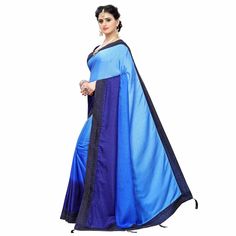 Let your beauty reflect with this flamboyant navy blue colored saree. This saree featuring a beautiful stone work along with lace border which makes this saree perfect for any occasion. This party wear saree comes along with matching fabric blouse piece which can be stitched as per your style & requirement. Style it with right accessories for that complete ethnic look. This saree would surely attract you showers of compliments when you wear it for parties, functions or occasions. Note:- The actual product may differ slightly in color and design from the one illustrated in the images when compared with computer or mobile screen. Party Wear Saree, Ethnic Looks, Silk Art, Mobile Screen, Wear Saree, Lace Border, Chiffon Saree, Stone Work, Party Wear Sarees