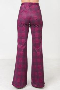 Magenta Flared Scuba Pants With Houndstooth and Floral Print – STEVEN WICK Print Flare Pants, Pant Design, Printed Flare Pants, Womens Camo, Pants Fabric, Flare Pant, Pants Design, Flare Pants, Pajama Pants