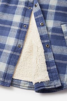 The Harold Plaid Jacket is a 100% cotton button-down made from a plaid flannel shell that offers a custom sherpa body liner, and poly sleeve liner. Side welt pockets and patch chest pockets. 100% cotton plaid flannel Front snap closure Side welt& chest pockets Sherpa body liner | Harold Plaid Jacket Men's Size Medium Cotton in Washed Blue by Katin Sherpa Jacket, Basic Shirts, Top Graphic Tees, Plaid Jacket, Plaid Flannel, Welt Pockets, Welt Pocket, Chest Pocket, Snap Closure