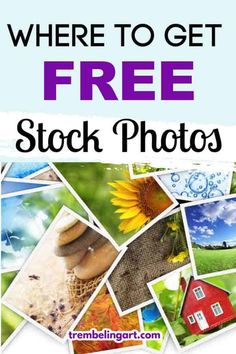 there is a sign that says, where to get free stock photos on this site