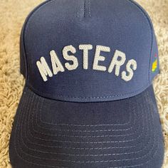 Masters 2024 Golf Hat. Embroidered Masters Logo. Navy. New With Tags. Snapback, Adjustable. Purchased Directly From The Golf Shop At Augusta National. Perfect Birthday Gift. Augusta National, Golf Shop, Golf Hat, Logo New, Golf Hats, Perfect Birthday Gift, Head Start, Perfect Birthday, Christmas Shopping