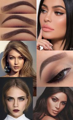 Kim Kardashian Eyebrows, Microbladed Eyebrows, Ombre Eyebrows, Bad Eyebrows, Eyebrow Styles