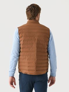 DESCRIPTION:The Regent Vest is a stylish piece perfect for transitional weather. It's made from soft stretch fabric with lightweight insulation and custom metal snap buttons.FEATURES:Stand-Up CollarSide PocketsButton-Down Front4-Way StretchWindproofWater-ResistantChannel Insulation87% Nylon, 13% SpandexTailored FitModel is wearing size Medium vest.Model's Measurements: Height: 6'2" | Waist: 32" | Inseam: 33" | Collar: 15.5" | Sleeve: 35" | Suit: 40L Crown Crafts, Saint Bernard, Peter Millar, Custom Metal, Stretch Fabric, Walnut, Crown, Size Medium, How To Wear