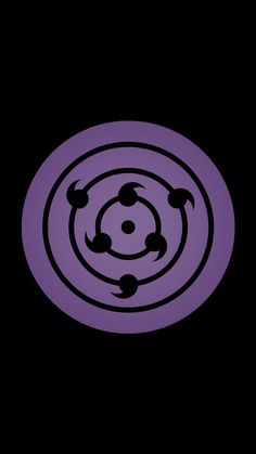 an image of a purple circle with arrows in the center on a black back ground