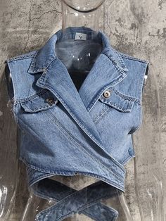 HUNTER Denim Vest – ZCRAVE Denim Menswear, Jeans West, Fashion And Textiles, Coat Cape, Embellished Denim Jacket, Denim Vests, Loose Fit Shirts, Vintage Crop Tops, Coat For Women