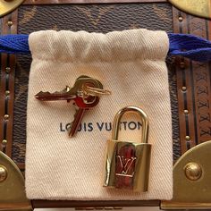 Gold Lv Lock With Keys! Goes With Speedy’s, Keepal’ Sorry Anything You Want! I Have Two! Lv Bag Charm, Louis Vuitton Strap, Louis Vuitton Key Holder, Louis Vuitton Gifts, Louis Vuitton Key Pouch, Louis Vuitton Pouch, Louis Vuitton Scarf, Leather Credit Card Holder, Louis Vuitton Pink