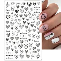 valentines nails Horoscope Nail Art, Arrow Nails, Pedicure Nail Art, Nail Designs Spring