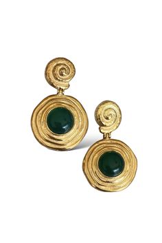 Delight in the timeless beauty of the Tethys Earring. Artfully crafted with ancient Greek details, these earrings add a unique & elegant touch to any outfit! INOOKU was established in 2016 and is based in central Athens. All INOOKU pieces are handmade, ethically and traditionally created with techniques inspired by the ancient Greeks. All pieces are handmade with attention to detail by highly skilled technicians, and through ecologically-friendly procedures.Handcrafted in fine 925 silver with 18 Elegant Artistic Drop Earrings, Elegant Artistic Design Drop Earrings, Elegant Artistic Drop Earrings Jewelry, Elegant Green Earrings With Artistic Design, Elegant Round Earrings With Artistic Design, Elegant Hand Cast Gold Earrings, Elegant Hand Cast Drop Earrings, Gold Earrings With Artistic Design, Elegant Hand Cast Brass Earrings