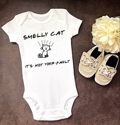 https://www.etsy.com/listing/626929275/baby-onesie-friends-onesie-smelly-cat Baby Onesies Girl, Funny Baby Onesies Girl, Funny Baby Onesies Boy, Baby Boy Clothes Funny, Smelly Cat, Baby Boy Announcement, Funny Baby Clothes, Funny Onesies