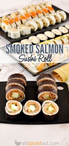 Smoked Salmon Gravlax Sushi Maki Roll Lobster Artichoke Dip, Easy Seafood Dinner Recipes, Sushi Dipping Sauce, Shrimp Tikka, Homemade Sushi Recipes, Shrimp Tikka Masala, Gravlax Salmon, Crab Pizza, Easy Sushi Rolls