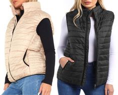 Top Seller for Womens Gilet Bodywarmer Jacket Quilted Waistcoat Plus Size 18 20 22 24 26 Black, Womens Coats Jackets Stretch Winter Outerwear With Pockets, Winter Stretch Outerwear With Pockets, Fitted Solid Vest For Winter, Fitted Vest Outerwear For Cold Weather, Black Stretch Vest For Fall, Black Stretch Outerwear For Winter, Casual Stretch Vest, Fitted Outdoor Vest Outerwear, Spring Stretch Vest Outerwear