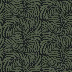 a black and green pattern with wavy lines