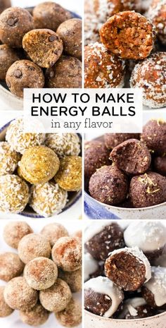 how to make energy balls in any flavor