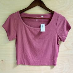 Condition: Nwt Size: M Everything Is Always Shipped Asap Let's Connect Offers And Questions Always Welcome! Casual Cropped T-shirt With Scoop Neck For Spring, Pink Relaxed Fit Cropped T-shirt For Summer, Basic Pink Top For Summer, Basic Pink Tops For Summer, Basic Pink Summer Top, Fitted Scoop Neck Summer Tops, Summer Pink Scoop Neck T-shirt, Pacsun Graphic Tees, Criss Cross Shirt