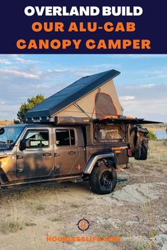 Our Alu-Cab Canopy Camper Alu Cab Canopy Camper, Jeep Overlanding, Truck Canopy, Jeep Gear, Truck Bed Camper, Truck Camping, Camper Interior