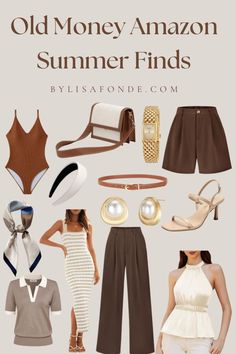 Old Money Amazon Summer Finds - By Lisa Fonde Amazon Summer Finds, Look Old Money, Engagement Party Outfit, Grandma Style, Capsule Wardrobe Casual, Smart Casual Dress, Grandma Fashion, Summer Capsule Wardrobe, Old Money Style