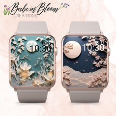 Watch Background, Apple Watch Face, Floral Watches, Apple Watches, Watch Wallpaper, Apple Watch Wallpaper, Apple Watch Faces, Smart Watches, New Wallpaper