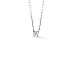 The most stunning pieces are often strikingly simple. Our DRD 0.50 ct. Round Diamond Solitaire Necklace features a brilliant, round diamond on an adjustable 14k gold cable chain that delivers chic, timeless beauty. This gold and diamond necklace boasts pure, understated elegance when worn alone and adds the perfect pop of sparkle to any neck stack. You’ll cherish this piece forever! 14 Karat Gold 0.50 Diamond Carat Weight Diamonds are I-J Color and SI1-SI2 Clarity Diamond pendant measures 4.9mm Minimalist Solitaire Diamond Necklace For Everyday Luxury, Minimalist Solitaire Necklace With Diamond Cut For Everyday Luxury, Refined Diamond Solitaire Jewelry, Refined Solitaire Diamond Jewelry, Formal Minimalist Diamond Necklace With Single Cut Diamonds, Round Solitaire Necklace With Single Diamond For Everyday Luxury, Everyday Luxury Solitaire Necklace With Single Diamond, Everyday Luxury White Gold Single Diamond Jewelry, Everyday Luxury Solitaire Necklace