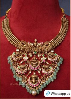 Kandoli Designs Gold, Nakshi Jewellery, Vaddanam Designs, Fashion Jewelry Necklaces Gold, Wedding Jewelry Sets Bridal Jewellery, Bridal Necklace Designs, Gold Temple Jewellery, Bridal Jewelery, Gold Bridal Necklace