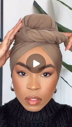 How To Warp A Head Scarf, Tying Head Wraps, Easy Head Wrap Styles, Diy Head Wraps For Women, Headwrap Styles Tutorials, How To Tie Your Hair, How To Tie A Turban Scarf Head Wraps, How To Tie Head Wraps