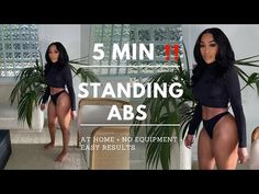 Standing Stomach Exercises, Upper Stomach Workout, Slimmer Stomach Workout, Standing Up Ab Workout, Exercise Stomach, Postnatal Exercises, Wine Workout, Fupa Workout, Standing Ab Workout