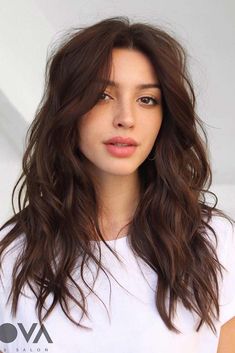 Lovely Long Layered Haircut #longhair #wavyhair ❤️All face shapes need a personal approach when it comes to choosing a new cut. See how you can determine your face shape and find the right haircut for it! ❤️ #lovehairstyles #hair #hairstyles #haircuts Long Loose Curls, Brunette Ombre, All Face Shapes, Gorgeous Hair Color, Brown Blonde Hair, Trending Hairstyles, Long Wigs