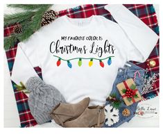 My Favorite Color is Christmas Lights SVG Christmas Lights | Etsy Christmas Sweater Svg, Philadelphia Eagles Svg, Shirt Svgs, Merry Chrysler, Sweater Svg, Christmas Lights Svg, Eagles Svg, Cricut Inspiration, Christmas Shirt Svg