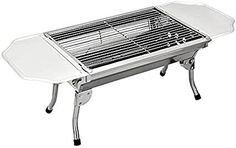 an outdoor bbq grill is shown on a white background