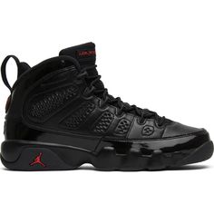 The Retro ‘Bred’ Colorway Has Carved Its Place In Jordan Brand History Having Graced Player Exclusive Editions Belonging To The Likes Of Jason Kidd And Warren Sapp. The Red And Black Design Has Now Been Applied To This Youth-Sized Version Of The Air Jordan 9 Retro, Dressing The High-Cut Silhouette In Black Leather And Patent Leather, With University Red Jumpman Detailing On The Midsole And Tongue. A Tonal '23' Is Embroidered On The Heel. * New Market $350++ Og All - Sku A1799 Warren Sapp, Air Jordan 9 Retro, Jason Kidd, Jordan 9 Retro, Jordan Model, Air Jordan 9, Jordan 9, New Market, Air Jordan 1 Retro