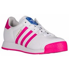 ADIDAS Originals Samoa - Girls' Preschool in White/Shock Pink/White. Painted Adidas, Adidas Art, Adidas Superstar Women, Zara Sneakers, Adidas Bags, Grey Backpacks, Metallic Shoes, Adidas Originals Superstar, Adidas Fashion