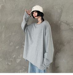 Free shipping women long sleeves hoodied cardigan. Features: Style: Casual Occasion: Daily Sleeves: Long Sleeves Neckline: Round Neck Pattern: Solid Type: Women Casual Hoody Season: Fall/Spring Size Chart: T Shirts Size Bust Shoulder Length Sleeve Length Length cm inch cm inch cm inch cm inch One Size 120 47.2 66 26.0 47 18.5 139 54.7 Vest: Size Bust Length cm inch cm inch One Size 120 47.2 70 27.6 Oversized Gray Sweater Solid Color, Trendy Oversized Long Sleeve Sweater, Oversized Gray Sweater In Solid Color, Oversized Gray Solid Color Sweater, Plain Winter Sweatshirt, Long Sleeve Solid Color Cotton Hoodie, Cotton Solid Color Long Sleeve Hoodie, Plain Long Sleeve Outerwear For Streetwear, Gray Long Sleeve Trendy Outerwear