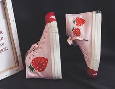 Fashion Strawberry Canvas Shoes PN2672 ●Size:please see the picture. ●Material:canvas (Please allow 1-3cm differs due to manual measurement.As different computers display colors differently,the color of the actual may vary slightly from the above images.Thanks for your understanding.)   ●About Shipping:  We attach grea Cute Canvas Shoes With Vulcanized Sole, Pink Casual Canvas Shoes With Rubber Sole, Casual Pink Canvas Shoes With Rubber Sole, Casual Pink High-top Canvas Shoes, Casual Pink Canvas Shoes With Flat Heel, Casual Pink Flat Heel Canvas Shoes, Red Lace-up Canvas Shoes For Summer, Cute Canvas Low-top Sneakers, Cute Low-top Canvas Sneakers