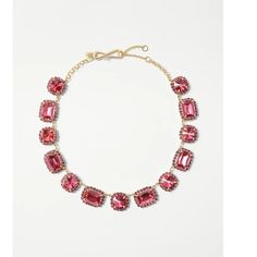 Ann Taylor Color: Pop Pink We've Added Elevated Texture To This Crystal Necklace, For A New Facet Of Sparkle And Shine. Hook Closure. 17" Length With 2" Extender. New With Tags. Chic Formal Pink Jewelry, Glamorous Pink Crystal-embellished Jewelry, Pink Rhinestone Jeweled Necklace For Parties, Pink Crystal-embellished Jewelry For Party, Pink Crystal Rhinestone Necklace With Sparkling Stones, Pink Crystal Embellished Jewelry For Party, Pink Necklace With Sparkling Stones For Party, Pink Rhinestone Party Necklace, Pink Jeweled Rhinestone Necklace For Party